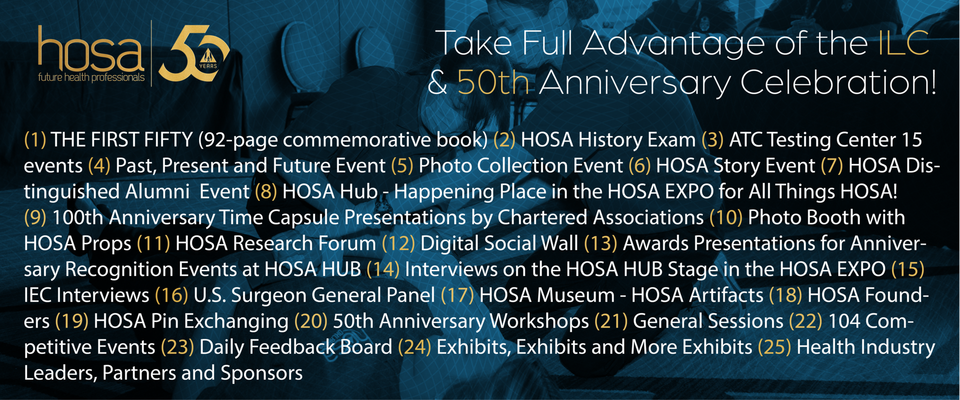 HOSA 50th Anniversary Banner